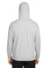 Puma 534527 Mens Cloudspun Moisture Wicking Hooded Sweatshirt Hoodie w/ Pouch Pocket Heather High Rise Grey Model Back