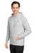 Puma 534527 Mens Cloudspun Moisture Wicking Hooded Sweatshirt Hoodie w/ Pouch Pocket Heather High Rise Grey Model 3q