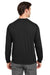 Puma 535500 Mens Cloudspun Moisture Wicking Crewneck Sweatshirt w/ Pocket Black Model Back