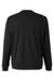Puma 535500 Mens Cloudspun Moisture Wicking Crewneck Sweatshirt w/ Pocket Black Flat Back
