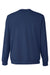Puma 535500 Mens Cloudspun Moisture Wicking Crewneck Sweatshirt w/ Pocket Heather Navy Blue Flat Back