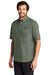 Eddie Bauer EB608 Mens Fishing Short Sleeve Button Down Shirt w/ Double Pockets Seagrass Green Model 3Q
