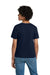 Hanes 5370 Youth EcoSmart Short Sleeve Crewneck T-Shirt Navy Blue Model Back