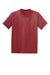Hanes 5370 Youth EcoSmart Short Sleeve Crewneck T-Shirt Heather Red Flat Front