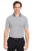 Puma 537447 Mens Mattr Feeder Moisture Wicking Short Sleeve Polo Shirt Quiet Shade Grey Model Front