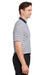 Puma 537447 Mens Mattr Feeder Moisture Wicking Short Sleeve Polo Shirt Navy Blue Model Side