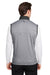 Puma 537465 Mens Cloudspun Moisture Wicking Colorblock Full Zip Vest Black/Quiet Shade Grey Model Back