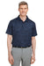 Puma 537471 Mens Volition Moisture Wicking Camo Short Sleeve Polo Shirt Navy Blue Model Front