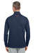 Puma 537472 Mens Volition Moisture Wicking Camo 1/4 Zip Sweatshirt Navy Blue/Ski Patrol Red Model Back