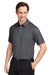 Puma 538748 Mens Cloudspun Primary Moisture Wicking Short Sleeve Polo Shirt Black Model 3q