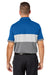 Puma 538930 Mens Cloudspun Highway Moisture Wicking Short Sleeve Polo Shirt Bright Cobalt Blue Model Back