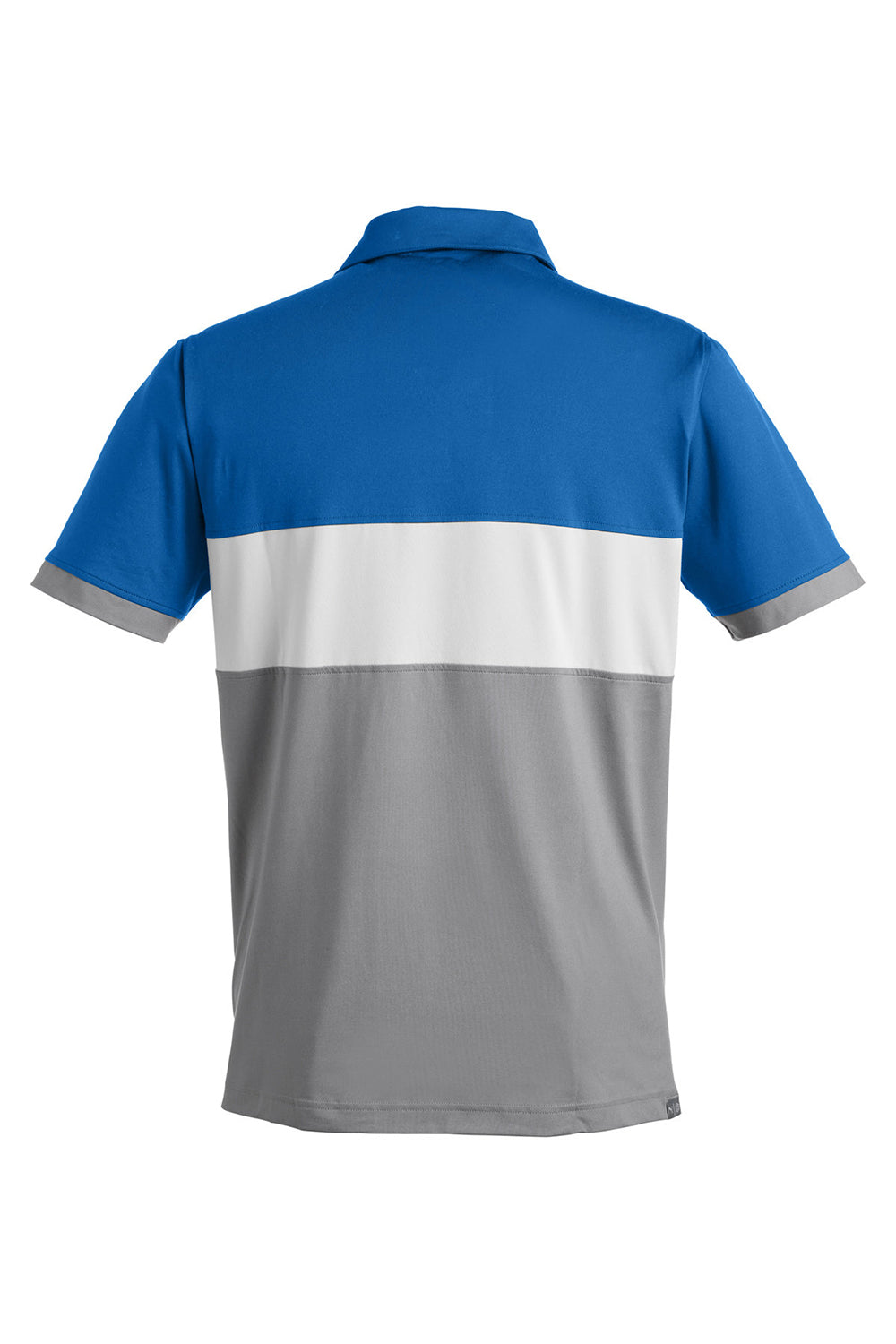 Puma 538930 Mens Cloudspun Highway Moisture Wicking Short Sleeve Polo Shirt Bright Cobalt Blue Flat Back