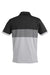 Puma 538930 Mens Cloudspun Highway Moisture Wicking Short Sleeve Polo Shirt Black/Grey Flat Back