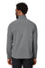 Puma 538931 Mens Coastal Woven Moisture Wicking 1/4 Zip Sweatshirt w/ Pockets Heather Black Model Back