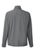 Puma 538931 Mens Coastal Woven Moisture Wicking 1/4 Zip Sweatshirt w/ Pockets Heather Black Flat Back