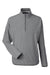Puma 538931 Mens Coastal Woven Moisture Wicking 1/4 Zip Sweatshirt w/ Pockets Heather Black Flat Front