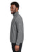 Puma 538931 Mens Coastal Woven Moisture Wicking 1/4 Zip Sweatshirt w/ Pockets Heather Black Model Side