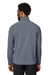Puma 538931 Mens Coastal Woven Moisture Wicking 1/4 Zip Sweatshirt w/ Pockets Heather Navy Blue Model Back