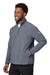 Puma 538931 Mens Coastal Woven Moisture Wicking 1/4 Zip Sweatshirt w/ Pockets Heather Navy Blue Model 3q