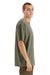 American Apparel 5389 Mens Sueded Cloud Short Sleeve Crewneck T-Shirt Lieutenant Green Model Side