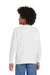 Gildan 5400B Youth Long Sleeve Crewneck T-Shirt White Model Back