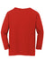 Gildan 5400B Youth Long Sleeve Crewneck T-Shirt Red Flat Back