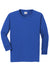 Gildan 5400B Youth Long Sleeve Crewneck T-Shirt Royal Blue Flat Front