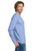 Gildan 5400 Mens Long Sleeve Crewneck T-Shirt Carolina Blue Model Side