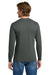 Gildan 5400 Mens Long Sleeve Crewneck T-Shirt Charcoal Grey Model Back