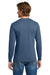Gildan 5400 Mens Long Sleeve Crewneck T-Shirt Indigo Blue Model Back