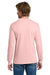 Gildan 5400 Mens Long Sleeve Crewneck T-Shirt Light Pink Model Back