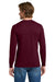 Gildan 5400 Mens Long Sleeve Crewneck T-Shirt Maroon Model Back