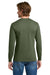 Gildan 5400 Mens Long Sleeve Crewneck T-Shirt Military Green Model Back