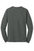 Gildan 5400 Mens Long Sleeve Crewneck T-Shirt Charcoal Grey Flat Back