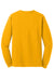 Gildan 5400 Mens Long Sleeve Crewneck T-Shirt Gold Flat Back