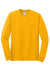 Gildan 5400 Mens Long Sleeve Crewneck T-Shirt Gold Flat Front