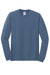 Gildan 5400 Mens Long Sleeve Crewneck T-Shirt Indigo Blue Flat Front