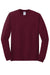 Gildan 5400 Mens Long Sleeve Crewneck T-Shirt Maroon Flat Front