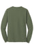 Gildan 5400 Mens Long Sleeve Crewneck T-Shirt Military Green Flat Back