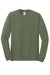 Gildan 5400 Mens Long Sleeve Crewneck T-Shirt Military Green Flat Front