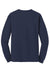 Gildan 5400 Mens Long Sleeve Crewneck T-Shirt Navy Blue Flat Back