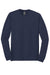 Gildan 5400 Mens Long Sleeve Crewneck T-Shirt Navy Blue Flat Front