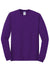 Gildan 5400 Mens Long Sleeve Crewneck T-Shirt Purple Flat Front