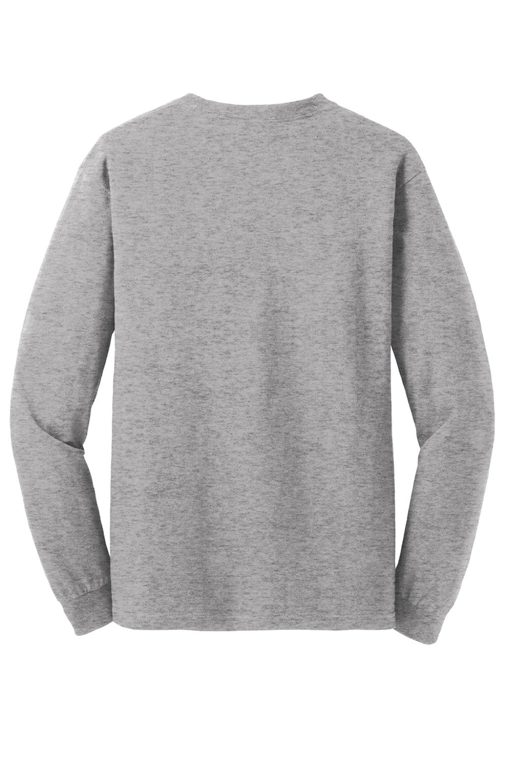 Gildan 5400 Mens Long Sleeve Crewneck T-Shirt Sport Grey Flat Back
