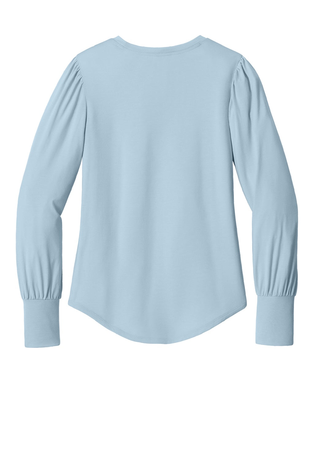 Mercer+Mettle MM1019 Womens Moisture Wicking Stretch Jersey Long Sleeve Blouson Top Celestial Blue Flat Back