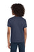 Hanes 5450 Youth Authentic Short Sleeve Crewneck T-Shirt Navy Blue Model Back