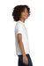 Hanes 5450 Youth Authentic Short Sleeve Crewneck T-Shirt White Model Side