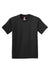 Hanes 5450 Youth Authentic Short Sleeve Crewneck T-Shirt Black Flat Front