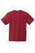 Hanes 5450 Youth Authentic Short Sleeve Crewneck T-Shirt Deep Red Flat Back