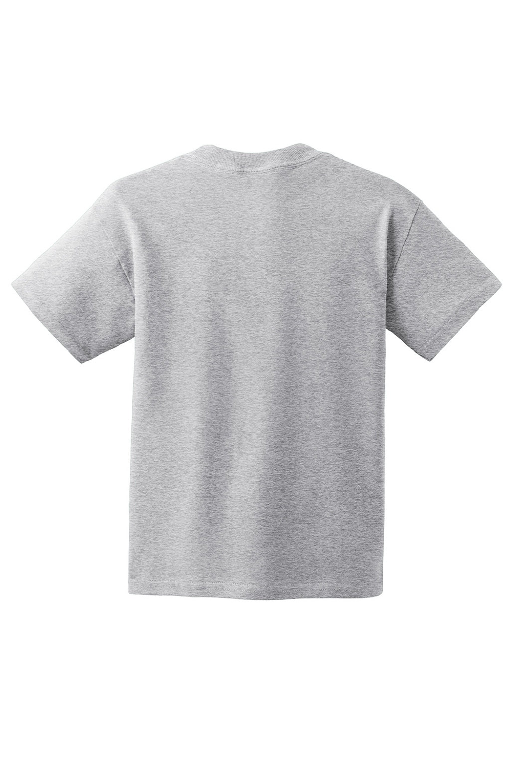 Hanes 5450 Youth Authentic Short Sleeve Crewneck T-Shirt Light Steel Grey Flat Back